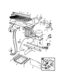 Unit parts for Magic Chef Top-Mount Refrigerator RB18HN-3AW from AppliancePartsPros.com