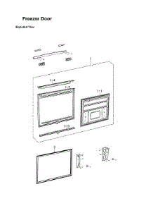 Freezer Door Parts parts for Samsung Bottom-Mount Refrigerator RB195ABBP/XAA-00 from AppliancePartsPros.com