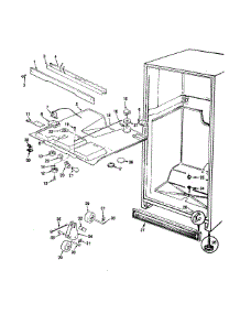 Fresh Food Compartment parts for Magic Chef Top-Mount Refrigerator RB21KA-4AT-CL72A from AppliancePartsPros.com
