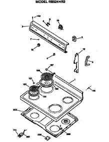 Control And Cooktop parts for Hot Point Electric Range RB524*R3 from AppliancePartsPros.com