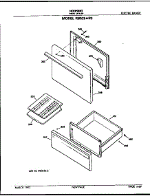 Door And Drawer parts for Hot Point Electric Range RB525*R3 from AppliancePartsPros.com