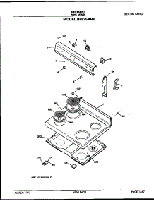 Control And Cooktop parts for Hot Point Electric Range RB525*R3 from AppliancePartsPros.com