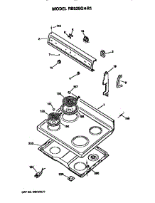 Control And Cooktop parts for Hot Point Electric Range RB525G*R1 from AppliancePartsPros.com