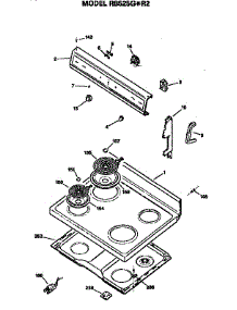 Control And Cooktop parts for Hot Point Electric Range RB525G*R2 from AppliancePartsPros.com