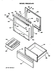 Door And Drawer parts for Hot Point Electric Range RB532G*R1 from AppliancePartsPros.com