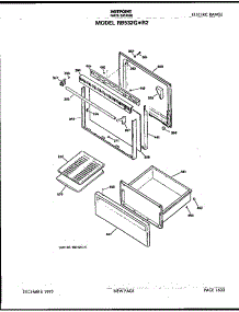 Door And Drawer parts for Hot Point Electric Range RB532G*R2 from AppliancePartsPros.com