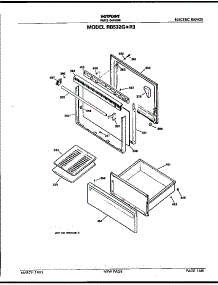 Door And Drawer parts for Hot Point Electric Range RB532G*R3 from AppliancePartsPros.com