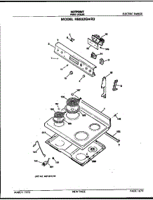 Control And Cooktop parts for Hot Point Electric Range RB532G*R3 from AppliancePartsPros.com