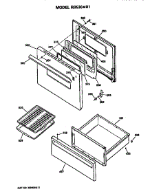 Door And Drawer parts for Hot Point Electric Range RB536*R1 from AppliancePartsPros.com
