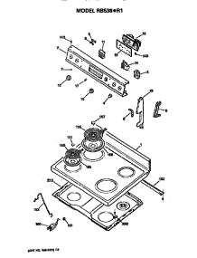 Control And Cooktop parts for Hot Point Electric Range RB536*R1 from AppliancePartsPros.com