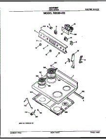 Control And Cooktop parts for Hot Point Electric Range RB536*R3 from AppliancePartsPros.com
