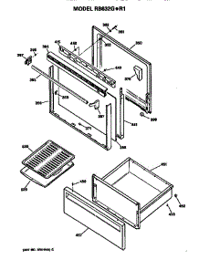 Door And Drawer parts for Hot Point Electric Range RB632G*R1 from AppliancePartsPros.com
