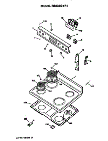 Control And Cooktop parts for Hot Point Electric Range RB632G*R1 from AppliancePartsPros.com