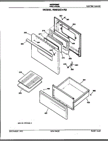 Door And Drawer parts for Hot Point Electric Range RB632G*R2 from AppliancePartsPros.com