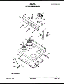 Control And Cooktop parts for Hot Point Electric Range RB632G*R2 from AppliancePartsPros.com