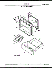 Door And Drawer parts for Hot Point Electric Range RB632G*R3 from AppliancePartsPros.com