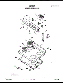 Control And Cooktop parts for Hot Point Electric Range RB632G*R3 from AppliancePartsPros.com