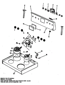 Cooktop parts for Hot Point Electric Range RB636*03 from AppliancePartsPros.com