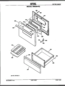 Door And Drawer parts for Hot Point Electric Range RB636*R2 from AppliancePartsPros.com