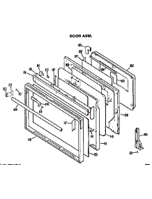 Door parts for Hot Point Electric Range RB739G*K1 from AppliancePartsPros.com