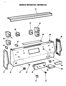 Control Panel parts for Hot Point Electric Range RB739G*K2 from AppliancePartsPros.com