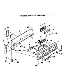 Control Panel parts for Hot Point Electric Range RB757GN1KK from AppliancePartsPros.com