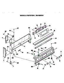 Control Panel parts for Hot Point Electric Range RB767GN1KK from AppliancePartsPros.com