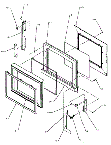 Door Assembly parts for Amana Countertop Microwave RBG622T/P1170212MZ from AppliancePartsPros.com