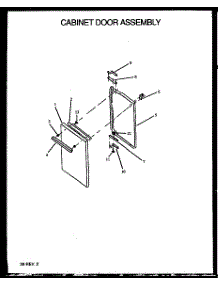 Cabinet Door Assembly (Rbp29aaw / P1142384nw) (Rbp29aal / P1142384nl) (Rbk29aal / P1142383nl) (Rbk29aaw / P1142383nw) parts for Caloric Gas Range RBK26CBL-P1142336NL from AppliancePartsPros.com