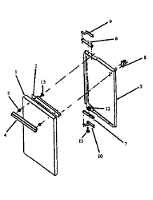 Cabinet Door Assembly (Rbk29aa093m / P1142829nw) (Rbk29aa093m / P1142950nw) parts for Caloric Gas Range RBK29AA093M/P1142950NW from AppliancePartsPros.com