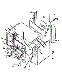 Oven Cavity parts for Caloric Gas Range RBL39AA0,5/P11417130NW from AppliancePartsPros.com