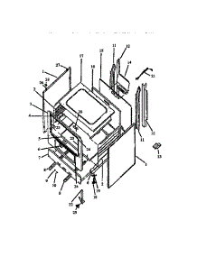 Cabinet Assembly parts for Amana Gas Range RBP22AA/P1142331NW,L from AppliancePartsPros.com