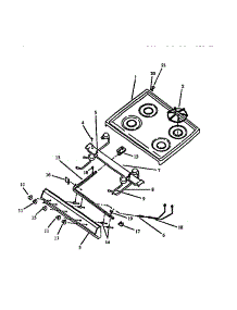 Top&Top Burner Assy W / O Spark parts for Amana Gas Range RBP22AA/P1142331NW,L from AppliancePartsPros.com