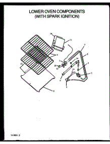 Lower Oven Components (W /  Spark Ignition) (Rbk22aal / P1142355nl) (Rbk22aaw / P1142355nw) (Rbk24aal / P1142356nl) (Rbk24aaw / P1142356nw) (Rbk26aaw / P1142334nw) (Rbk26aal / P1142334nl) (Rbk26aal / P1142345nl) (Rbk26aaw / P1142345nw) (Rbk26cbl / P1142336nl) (Rbk26cbw / P1142 parts for Amana Gas Range RBP26CBW/P1142348NW from AppliancePartsPros.com