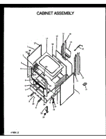 Cabinet Assembly (Rbl22aaw / P1142716nw) (Rbl22aal / P1142716nl) (Rbp22aaw / P1142331nw) (Rbp22aal / P1142331nl) (Rbk22aal / P1142355nl) (Rbk22aaw / P1142355nw) (Rbp24aaw / P1142332nw) (Rbp24aal / P1142332nl) (Rbk24aal / P1142356nl) (Rbk24aaw / P1142356nw) (Rbl26aaw / P1142717 parts for Amana Gas Range RBP29AAL/P1142384NL from AppliancePartsPros.com