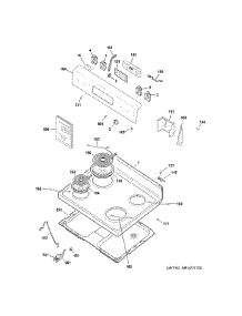 Control Panel & Cooktop parts for Hot Point Electric Range RBS360DM2BB from AppliancePartsPros.com