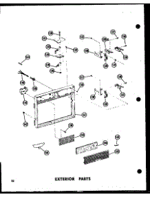 Exterior Parts (Rc-10Pb / P71304-1M) (Rc-10D / P71305-1M) parts for Amana Countertop Microwave RC-10D/P71305-1M from AppliancePartsPros.com