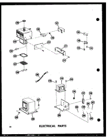 Electrical Parts (Rc-10Pb / P71304-1M) (Rc-10D / P71305-1M) parts for Amana Countertop Microwave RC-10D/P71305-1M from AppliancePartsPros.com