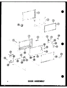 Door Assembly parts for Amana Countertop Microwave RC-10S/P72649-2M from AppliancePartsPros.com