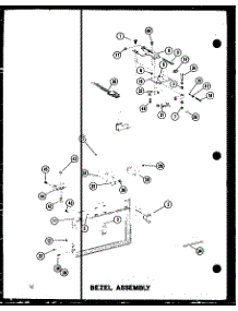 Bezel Assembly parts for Amana Countertop Microwave RC-10S/P72649-2M from AppliancePartsPros.com