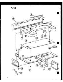 Mounting Brackets parts for Amana Countertop Microwave RC-10S/P73829-1M from AppliancePartsPros.com