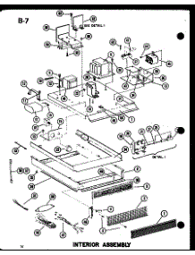 Interior Assembly parts for Amana Countertop Microwave RC-10S/P73829-1M from AppliancePartsPros.com