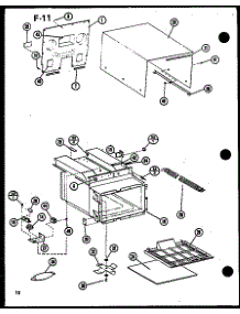 Cabinet Parts parts for Amana Countertop Microwave RC-10SD/P75750-2M from AppliancePartsPros.com