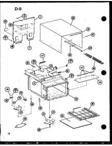Outer Case parts for Amana Countertop Microwave RC-10SD/P75750-4M from AppliancePartsPros.com