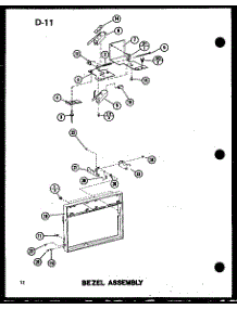 Bezel Assembly parts for Amana Countertop Microwave RC-10SD/P75750-4M from AppliancePartsPros.com