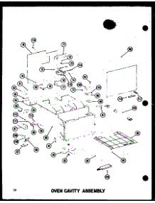 Oven Cavity Assembly (Rc14 / P72100-1M) (Rc20 / P72100-2M) parts for Amana Countertop Microwave RC-14/P72100-1M from AppliancePartsPros.com