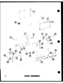 Door Assembly (Rc14 / P72100-1M) (Rc20 / P72100-2M) parts for Amana Countertop Microwave RC-14/P72100-3M from AppliancePartsPros.com