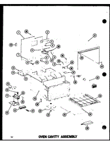 Oven Cavity Assembly parts for Amana Countertop Microwave RC-14/P72100-7M from AppliancePartsPros.com