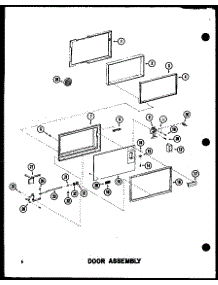 Door Assembly parts for Amana Countertop Microwave RC-14S/P72649-1M from AppliancePartsPros.com