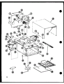 Cabinet Parts parts for Amana Countertop Microwave RC-14S/P72649-1M from AppliancePartsPros.com